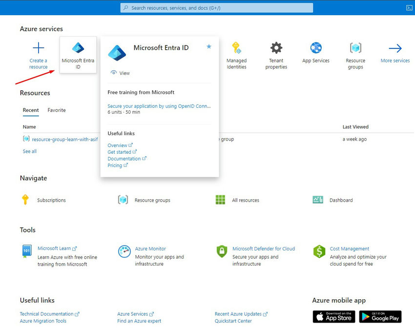 App registration in microsoft entra id